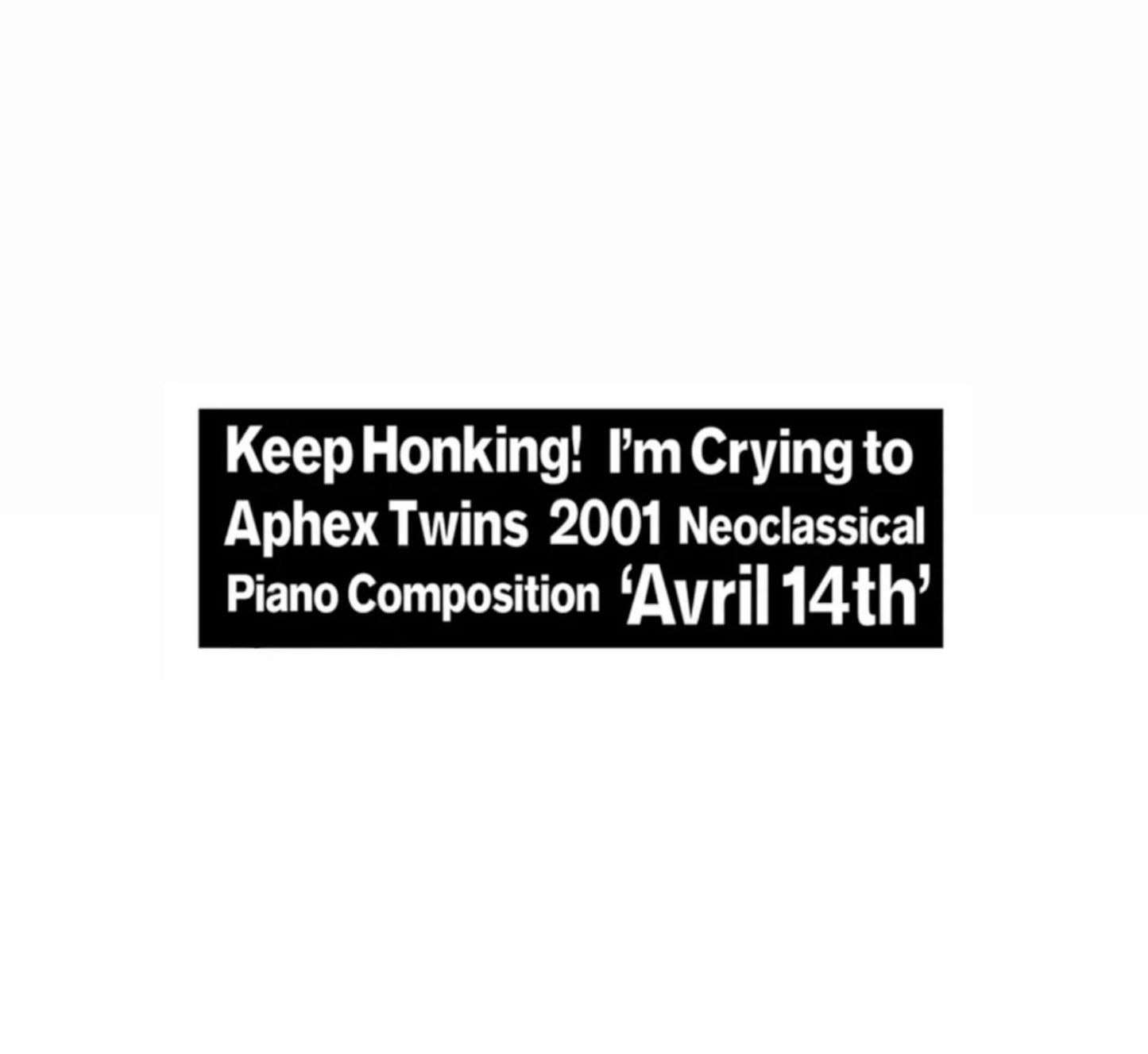 crying to aphex twin